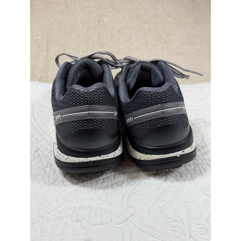 GDefy Women 8 Gray White Walking Sneakers Orthopedic Comfort Casual Shoe - Picture 7 of 8
